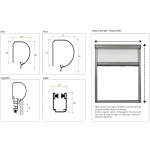 Air Chain Curtain with Polyester Filtration Fabric 34mm Living Bettio